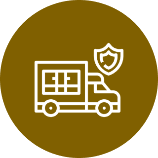 Secure delivery service symbol