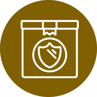 Box with security symbol