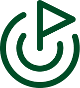 Minimalist circular design with triangle