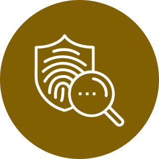 Secure identity verification icon