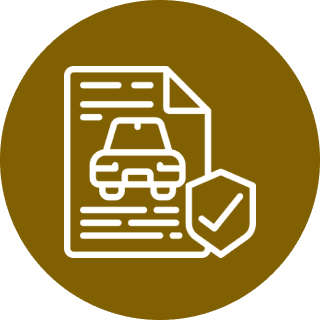 Car insurance document icon