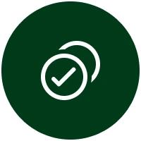 50 plus symbol on green circle